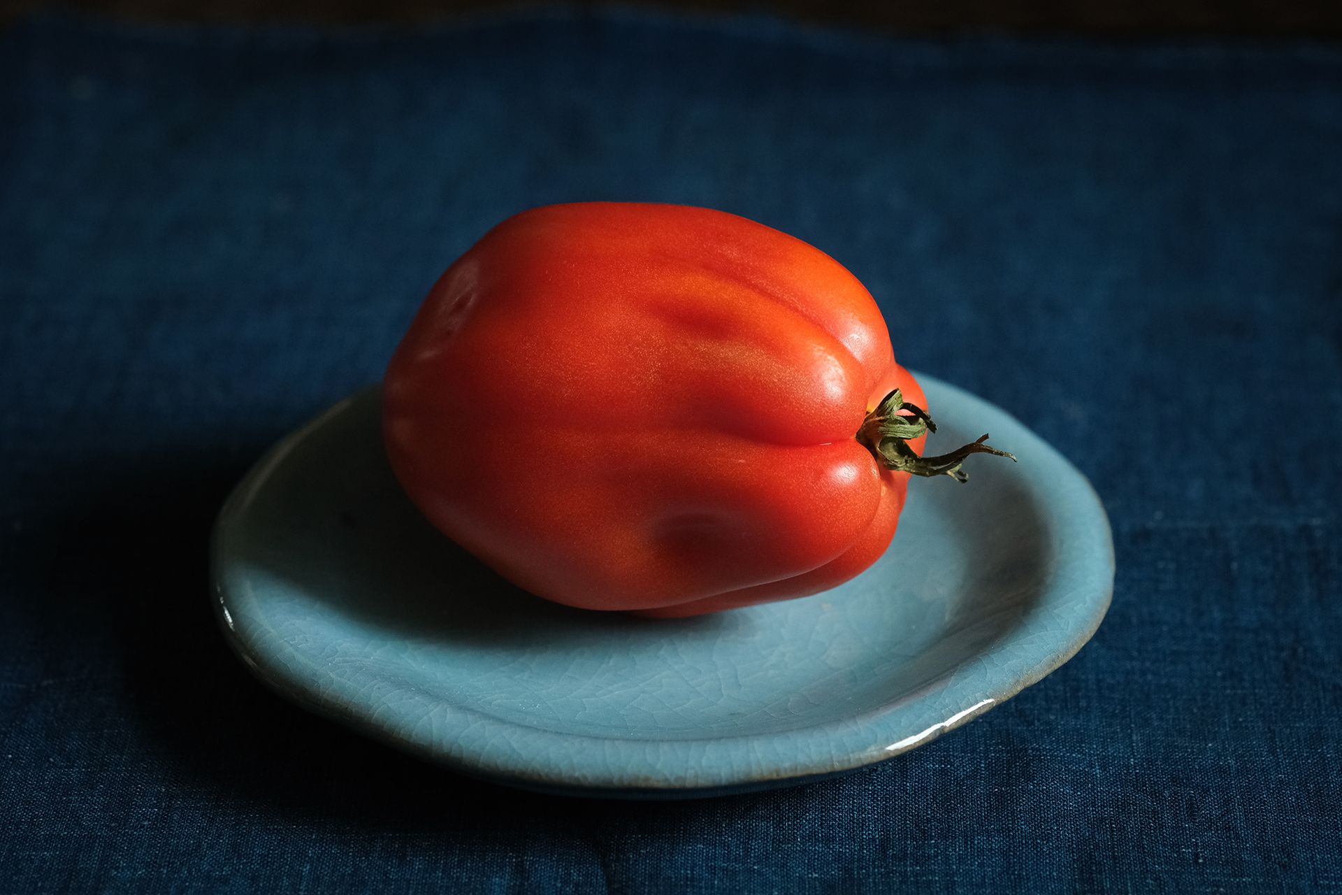 Tomatoes on Japanese ceramic plates taste better