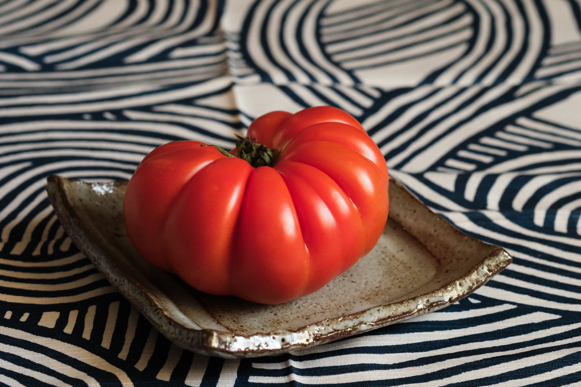 Tomatoes on Japanese ceramic plates taste better