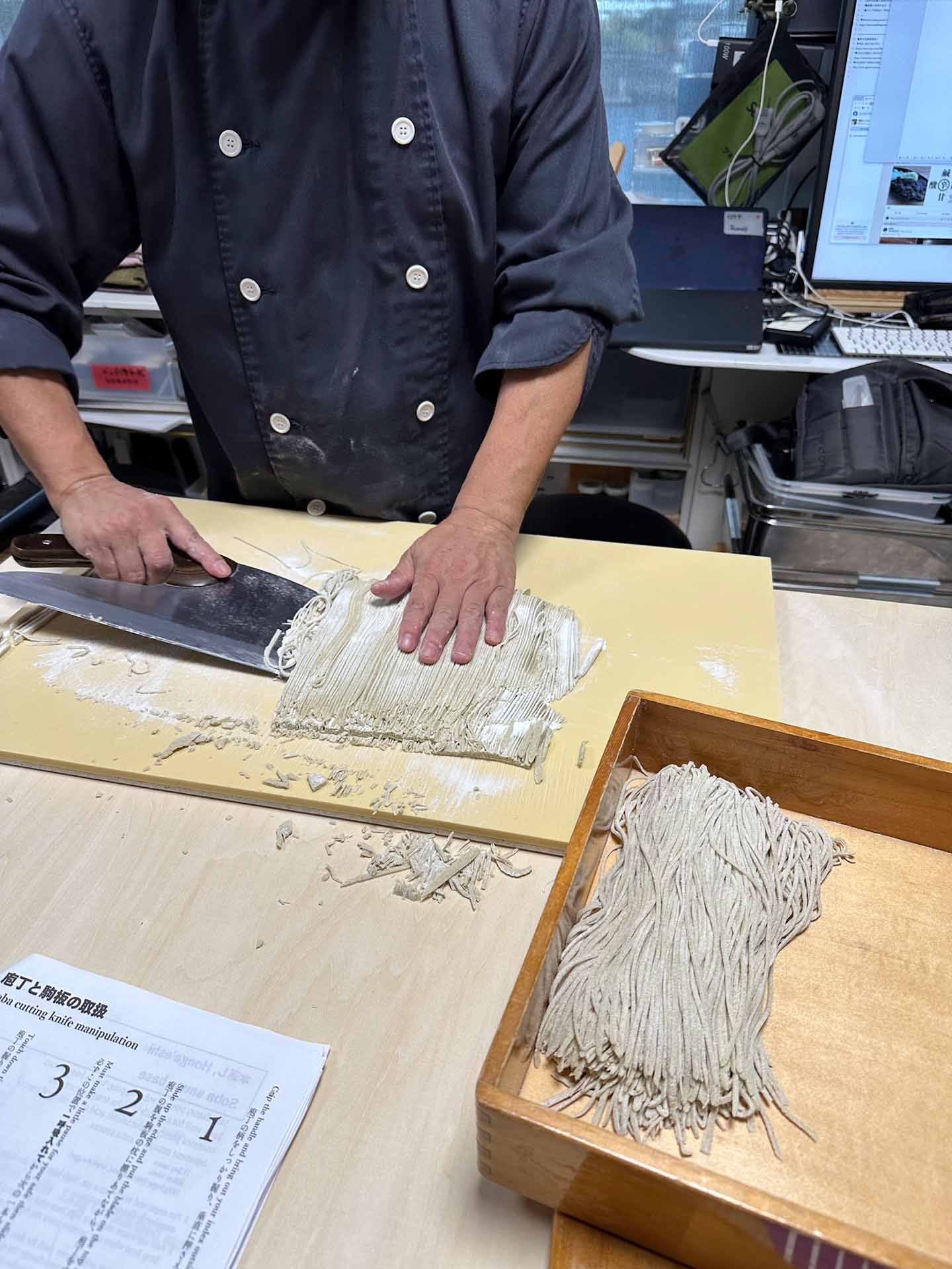 Talking by making: soba noodles in Tokyo