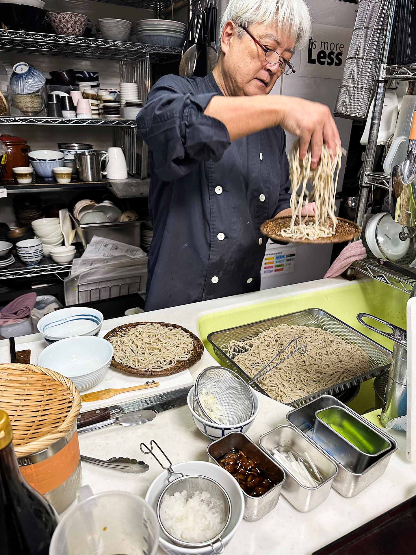 Talking by making: soba noodles in Tokyo